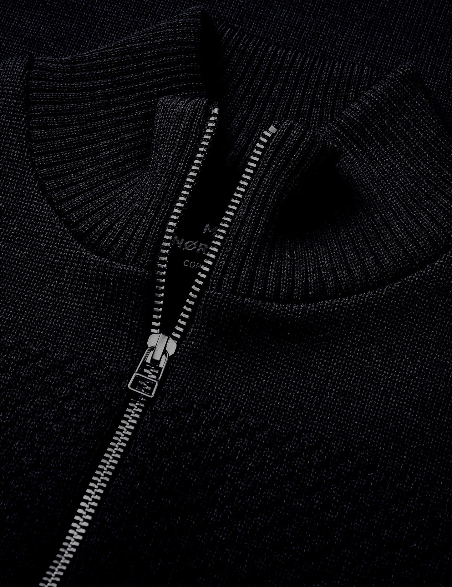 Wool Klemens Half Zip Knit, Sky Captain