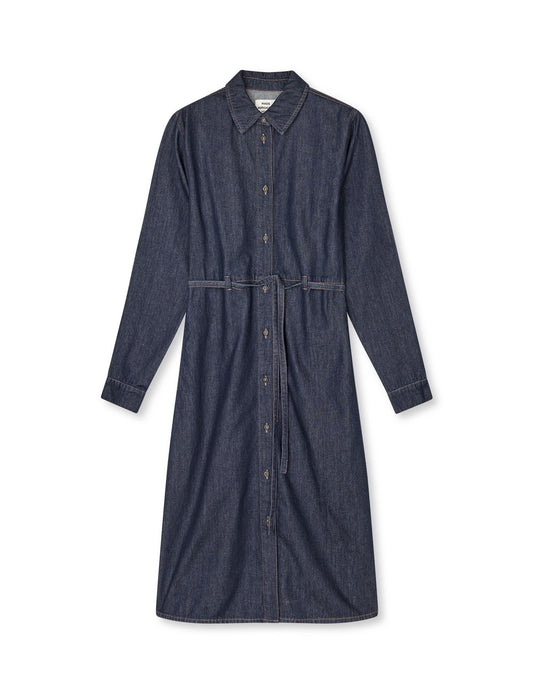 Cosy Denim Svanil Dress, Dark Indigo