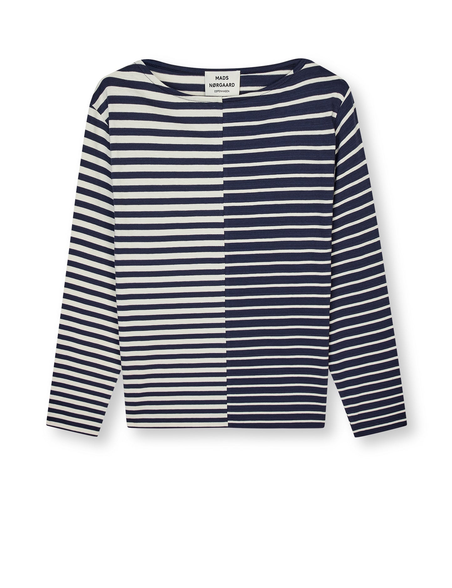 Soft Single Silke Tee LS, Parisian Night/Vanilla Ice Blo