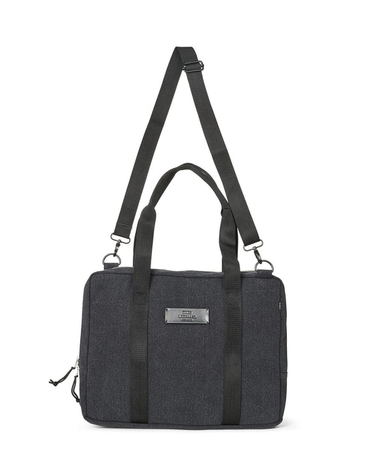 Boutique Washed Computer Bag, Washed Black