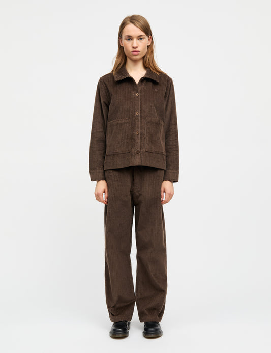 Pretty Cord Carly Pants, Demitasse