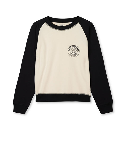 Light Terry Soliman Sweatshirt, Rainy Day/Jet Black