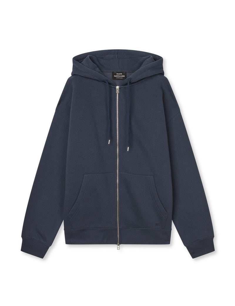 kouga zip up hoodie サイズS Standard Luka Hoodie Zip Sweat, Sky Captain – MADS NØRGAARD
