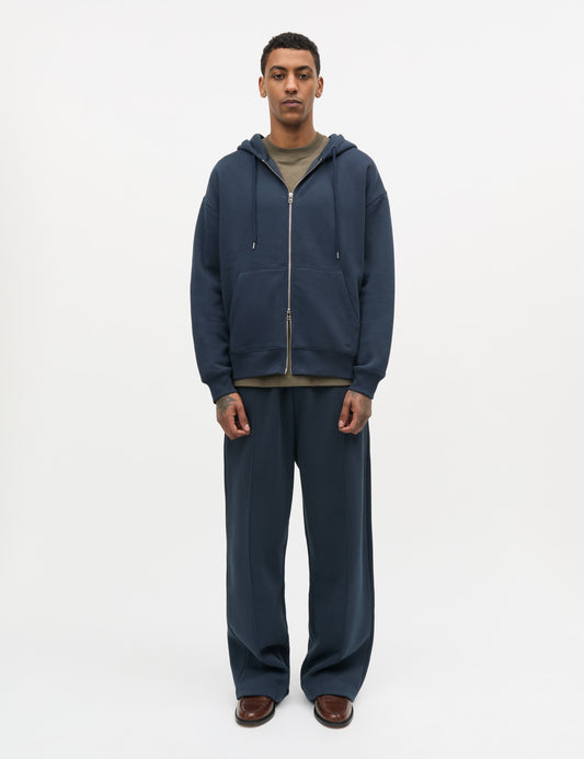 Standard Luka Hoodie Zip Sweat, Sky Captain