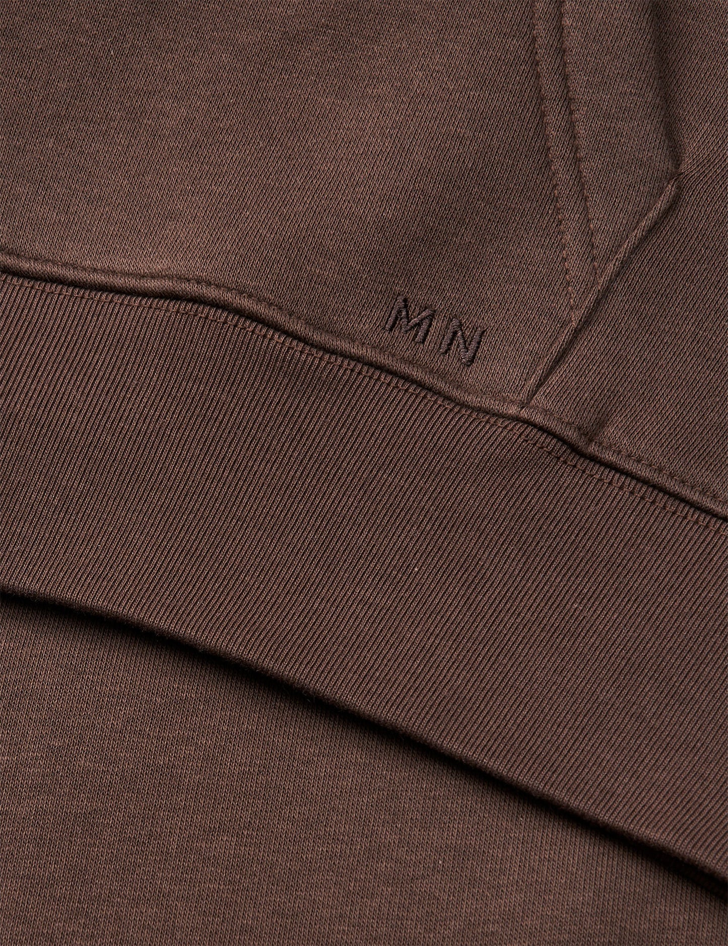 Standard Luka Hoodie Zip Sweat, Demitasse