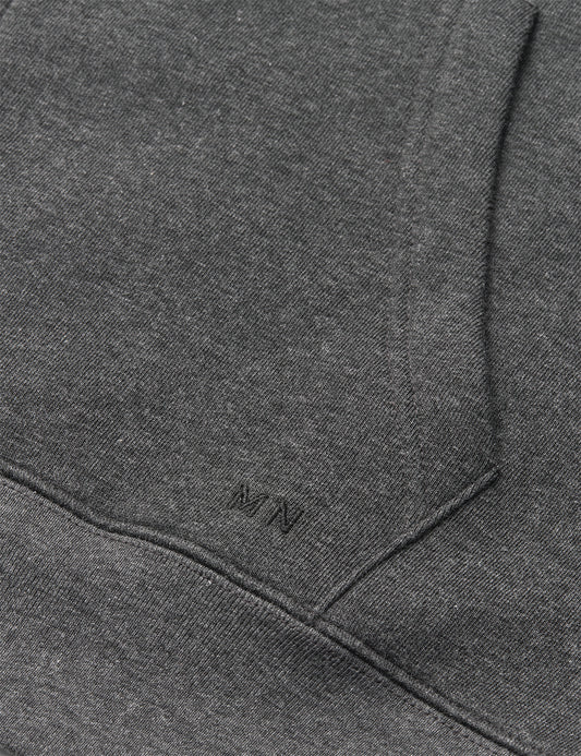 Standard Luka Hoodie Zip Sweat, Dark Grey Melange