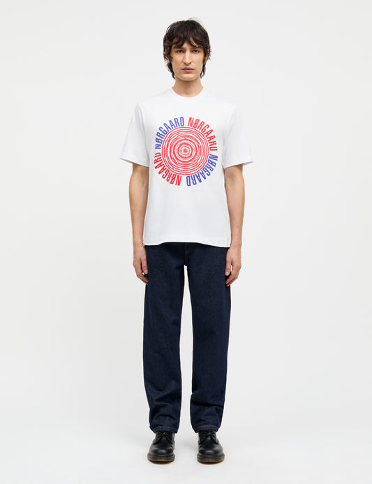 Cotton Jersey Spiral Frode Tee, White