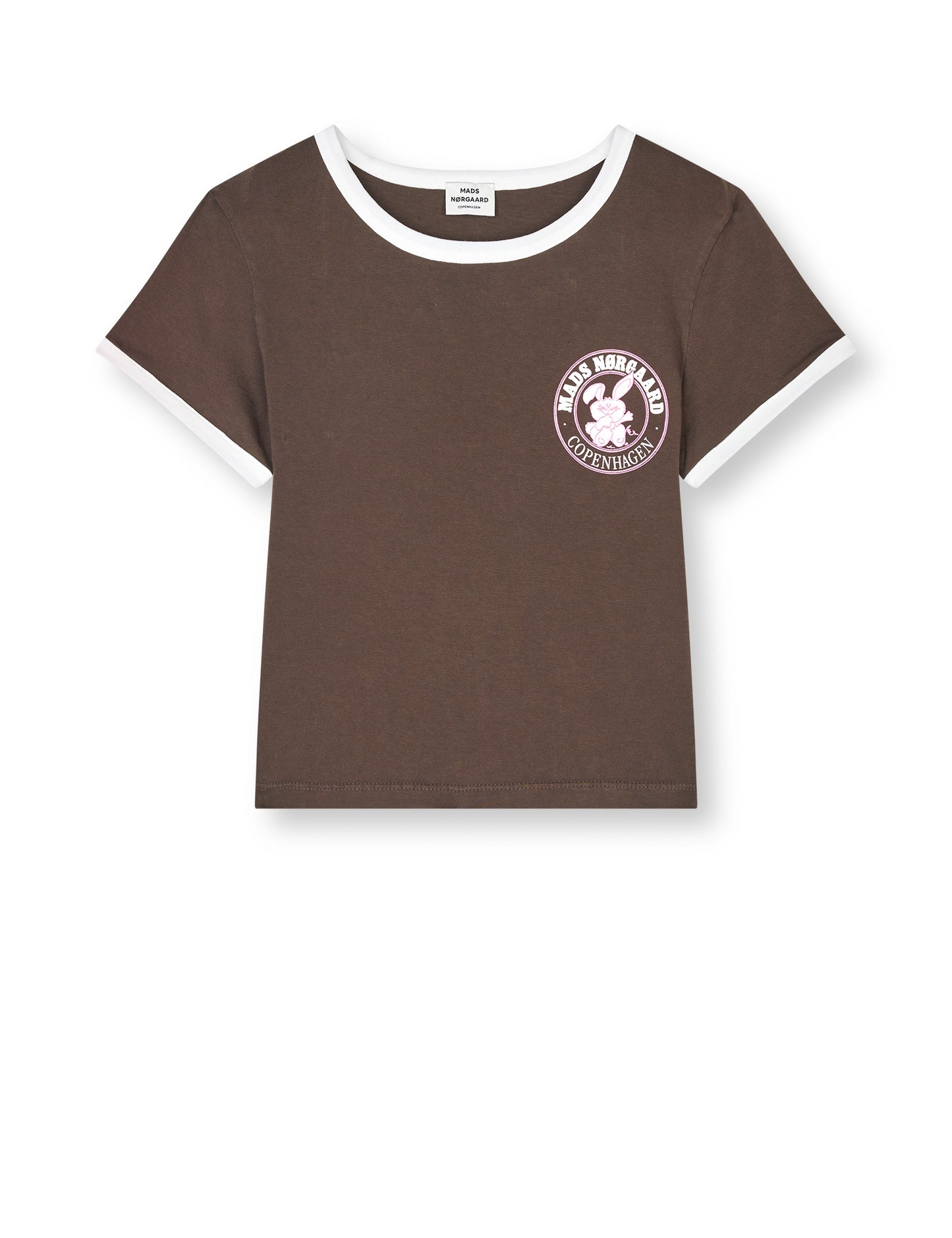 Stretch Jersey Tiva Tee, Demitasse/Vanilla Ice