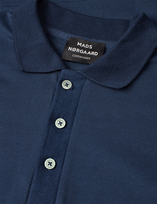 Light Terry Polo Sweat, Sky Captain