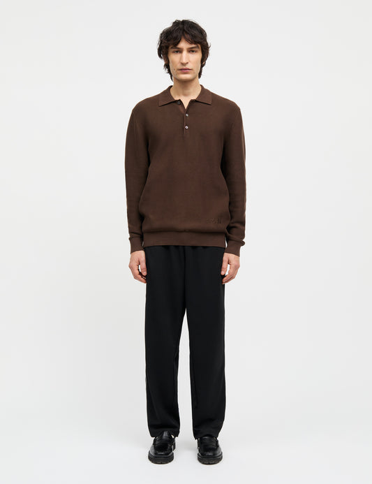 Light Terry Polo Sweat, Demitasse