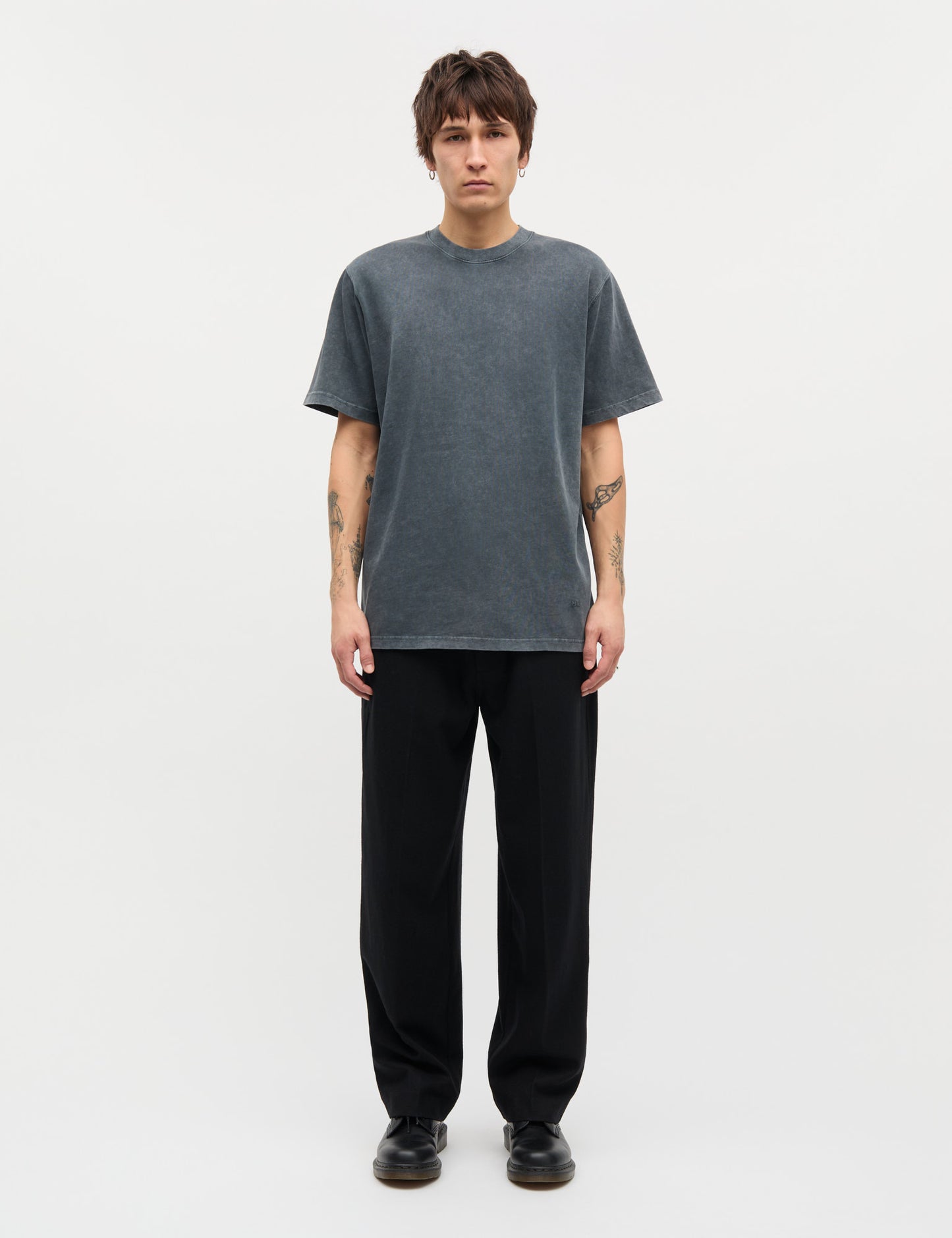 Combed Jersey Dye Thorbjørn Tee, Asphalt