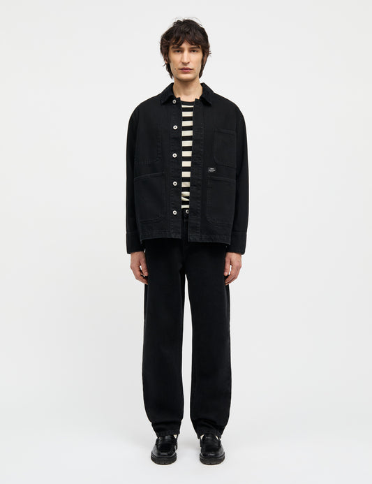 Arizona Black Black Chore Jacket, Black Rinse Wash