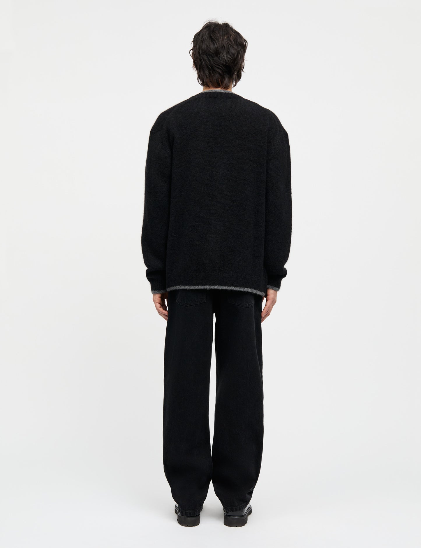 Alpaca Vilhelm Cardigan Knit, Black
