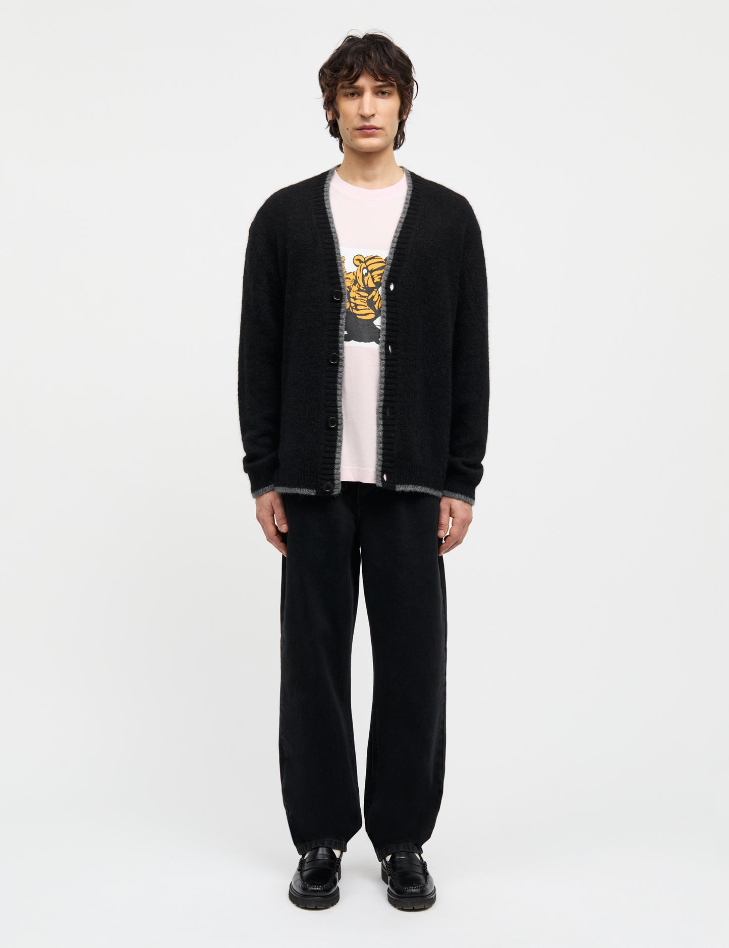 Alpaca Vilhelm Cardigan Knit, Black