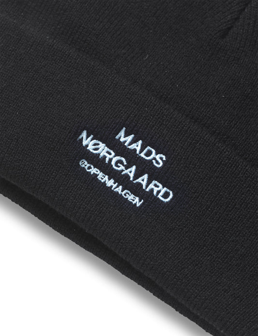 Isak Ambas Logo Beanie, Black