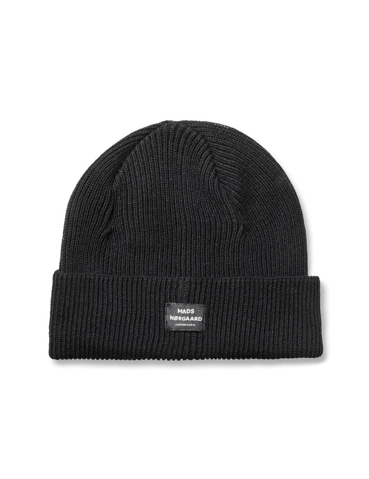 Wool Ask Beanie, Black