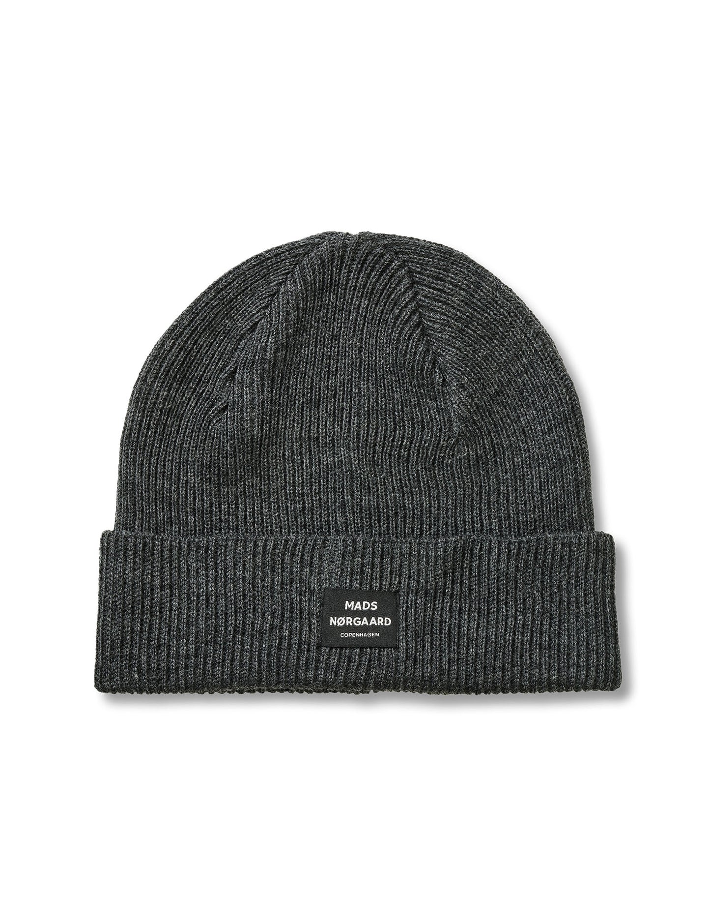 Wool Ask Beanie, Charcoal Melange