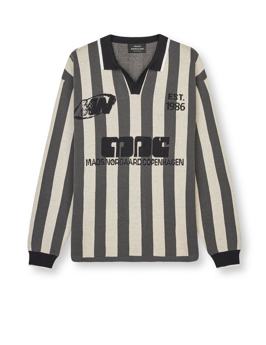 Fancy Liam Football Knit, Rainy Day/Asphalt