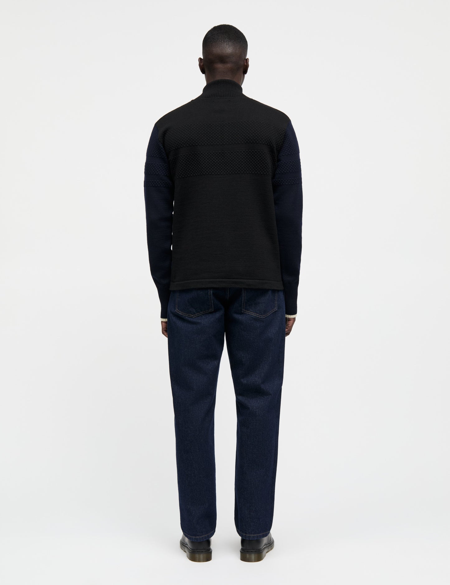 Urban Chase Half Zip Knit, Black