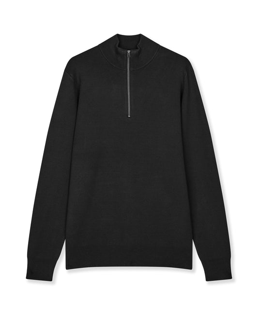 Urban Chase Half Zip Knit, Black