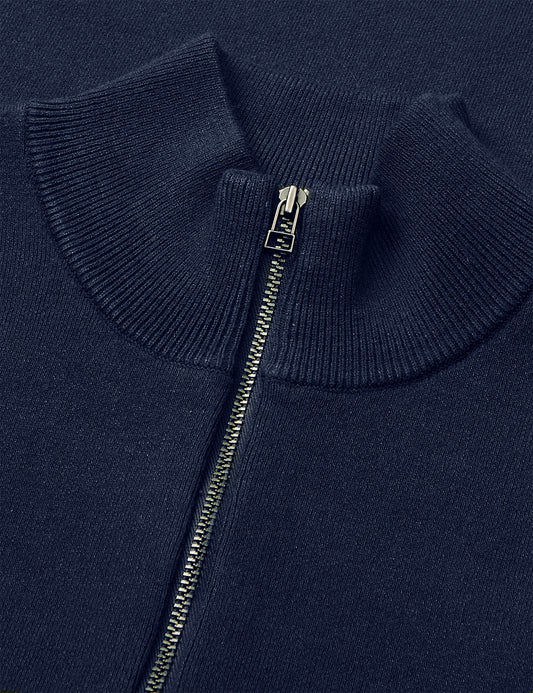 Urban Chase Half Zip Knit, Sky Captain