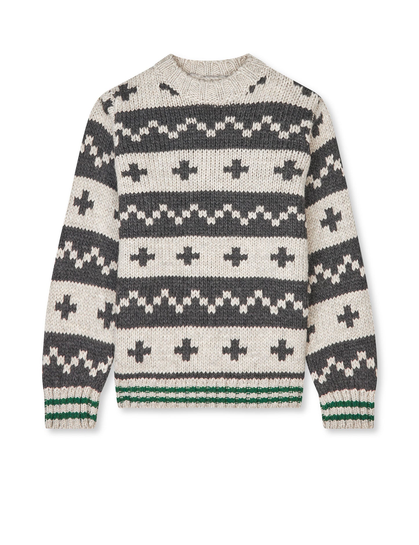 Crash Keldino Reykavik Sweater, Nature Melange/ Charcoal Melan