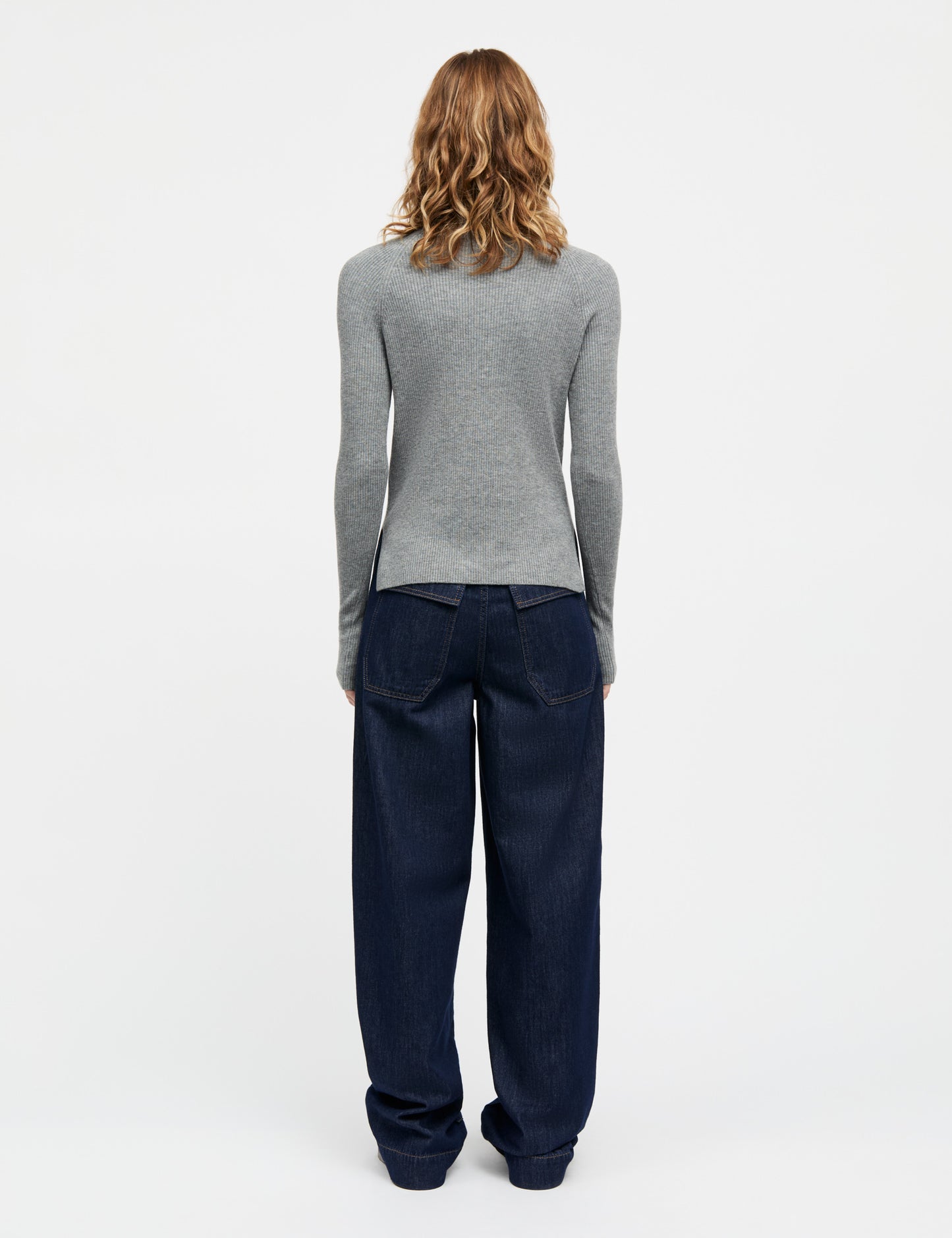 Fine Merino Ida Knit, Grey Melange