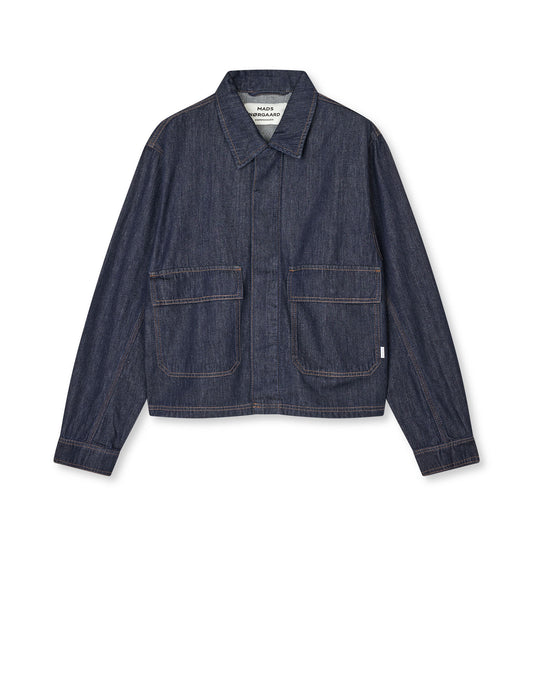 Cosy Denim Solar Jacket, Dark Indigo