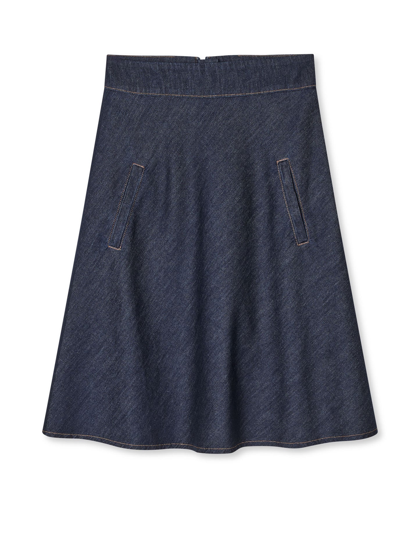 Cosy Denim Stelly Skirt, Dark Indigo