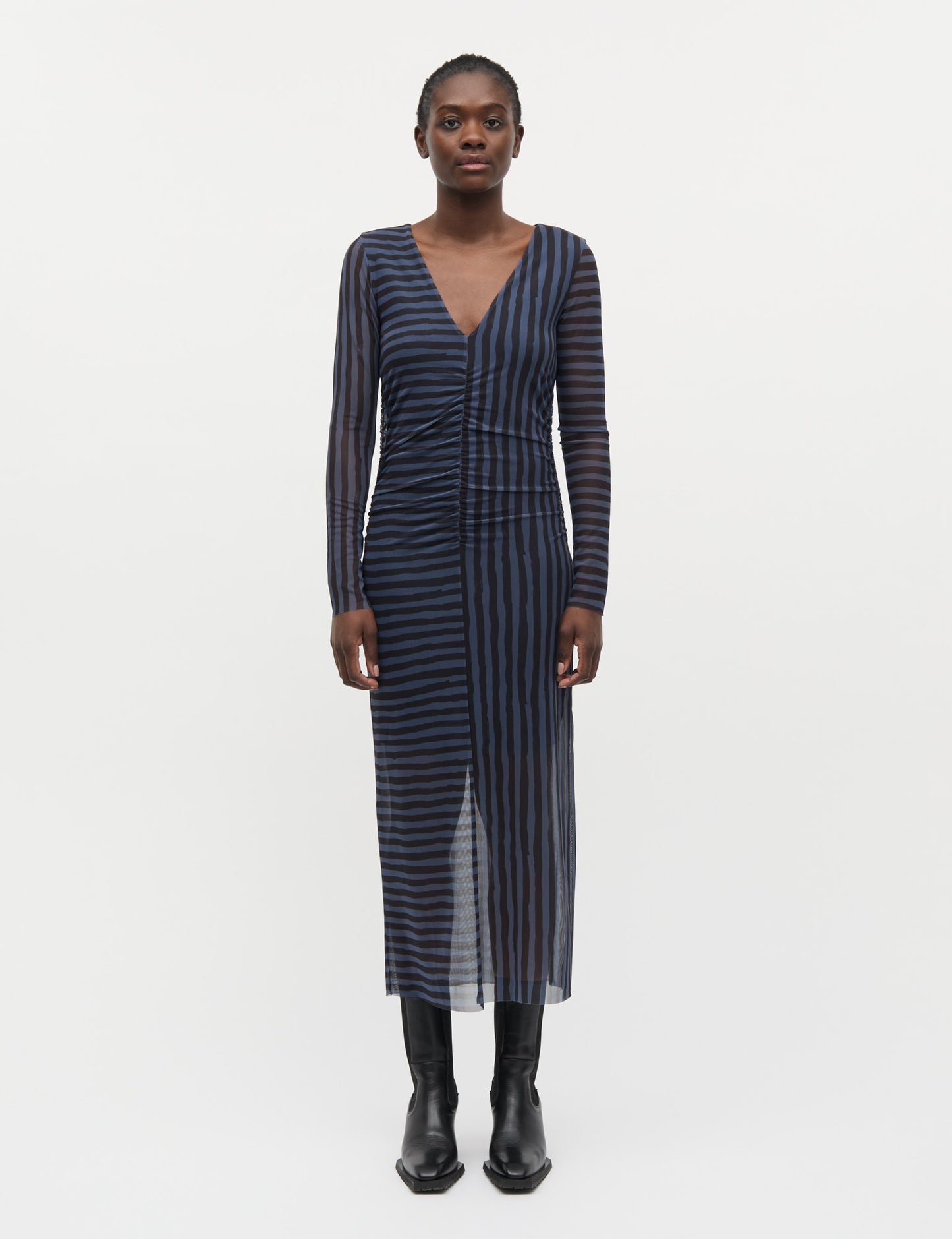My Mesh Misa Dress AOP, Parisian Night/Black