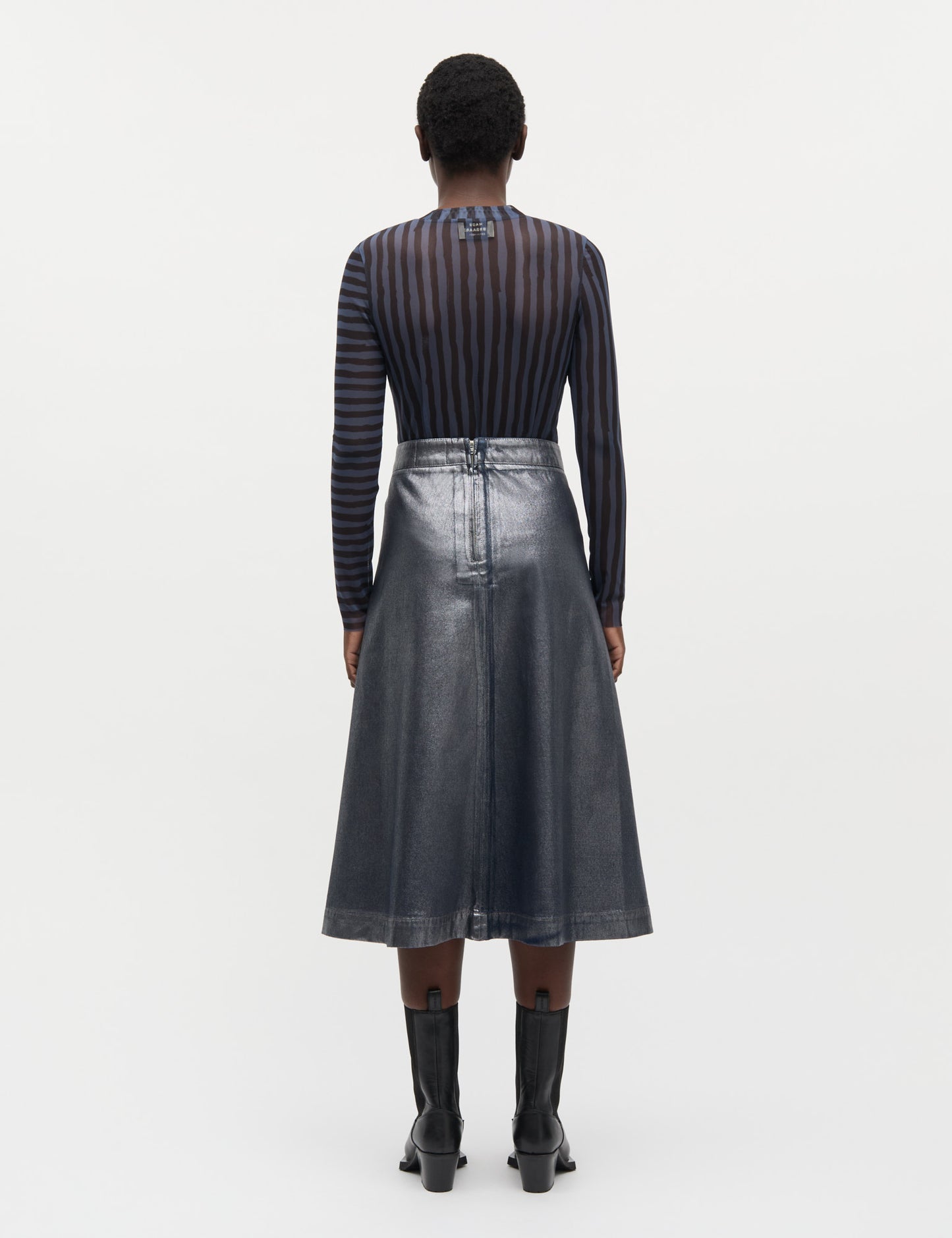 My Mesh Mia Top AOP, Parisian Night/Black