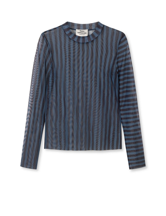 My Mesh Mia Top AOP, Parisian Night/Black