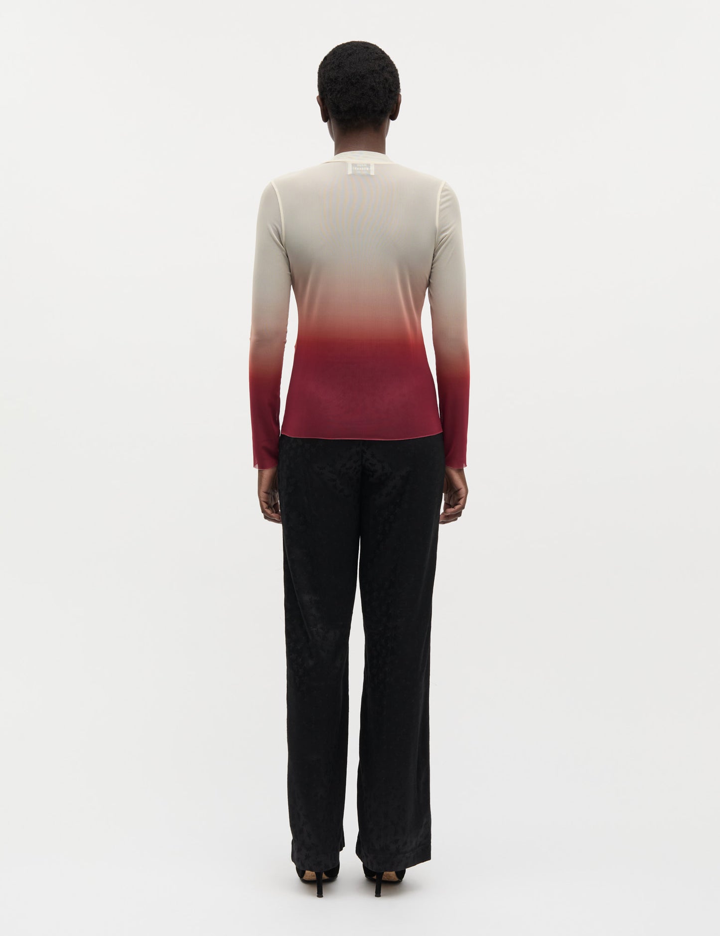 My Mesh Mia Top AOP, Winery/Seedpearl