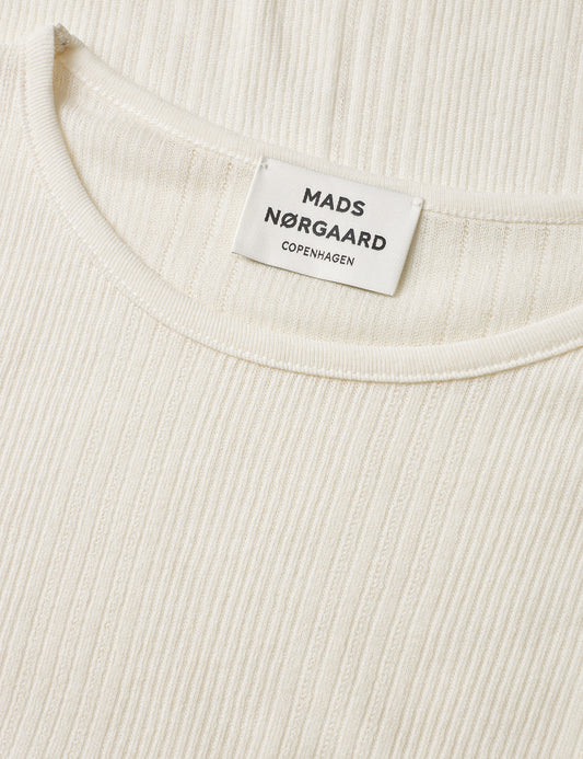 Point Wool Poline Tee LS, Vanilla Ice