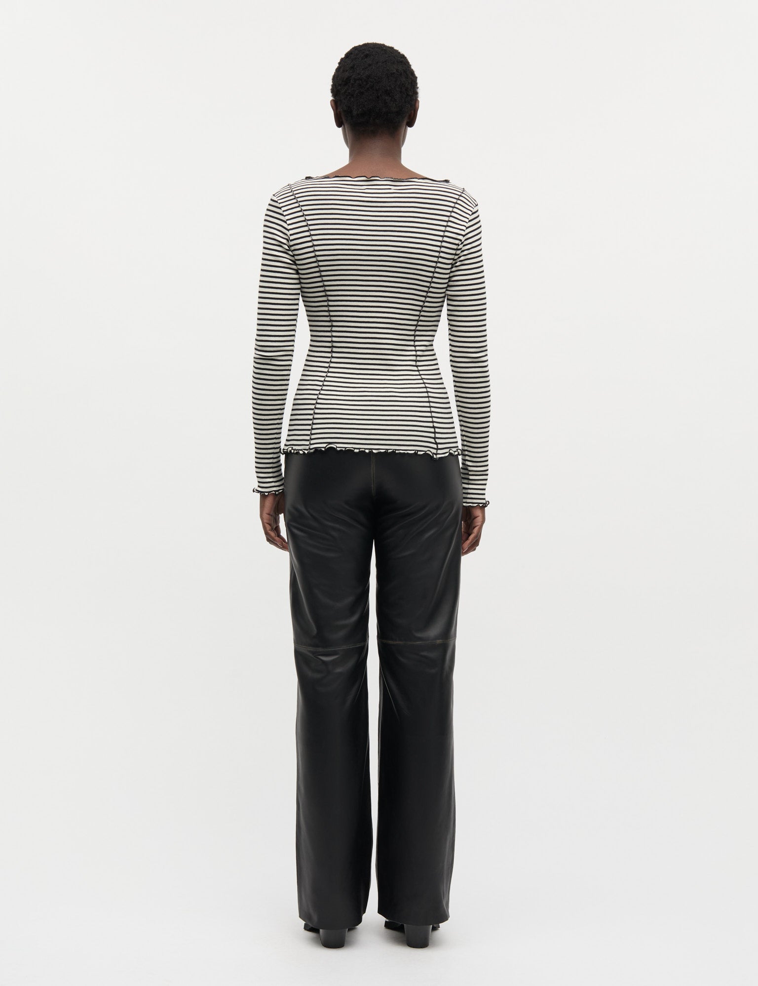 2x2 Cotton Stripe Siri Top, Vanilla Ice/Black – MADS NØRGAARD