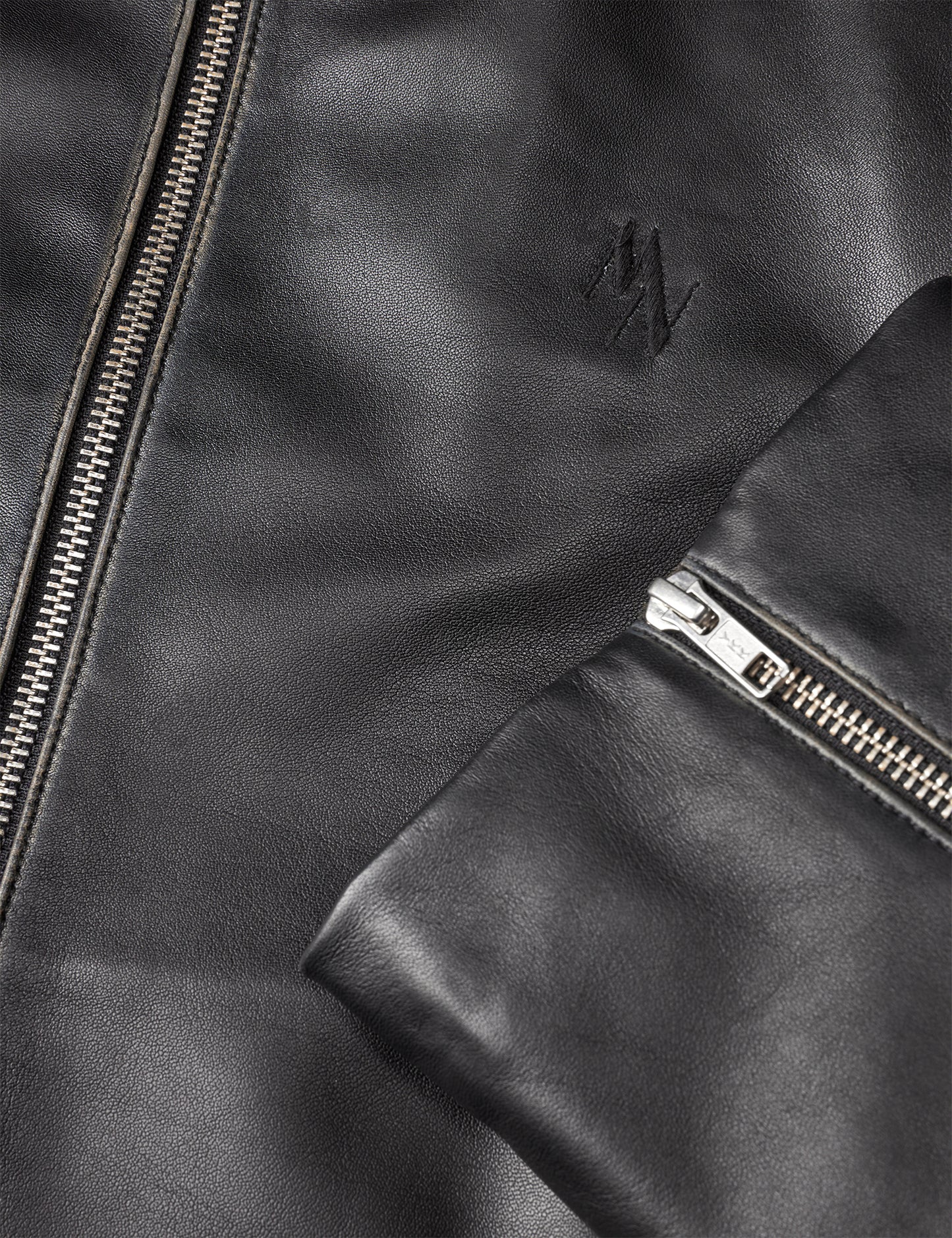 Smooth Leather Rachel Jacket, Black