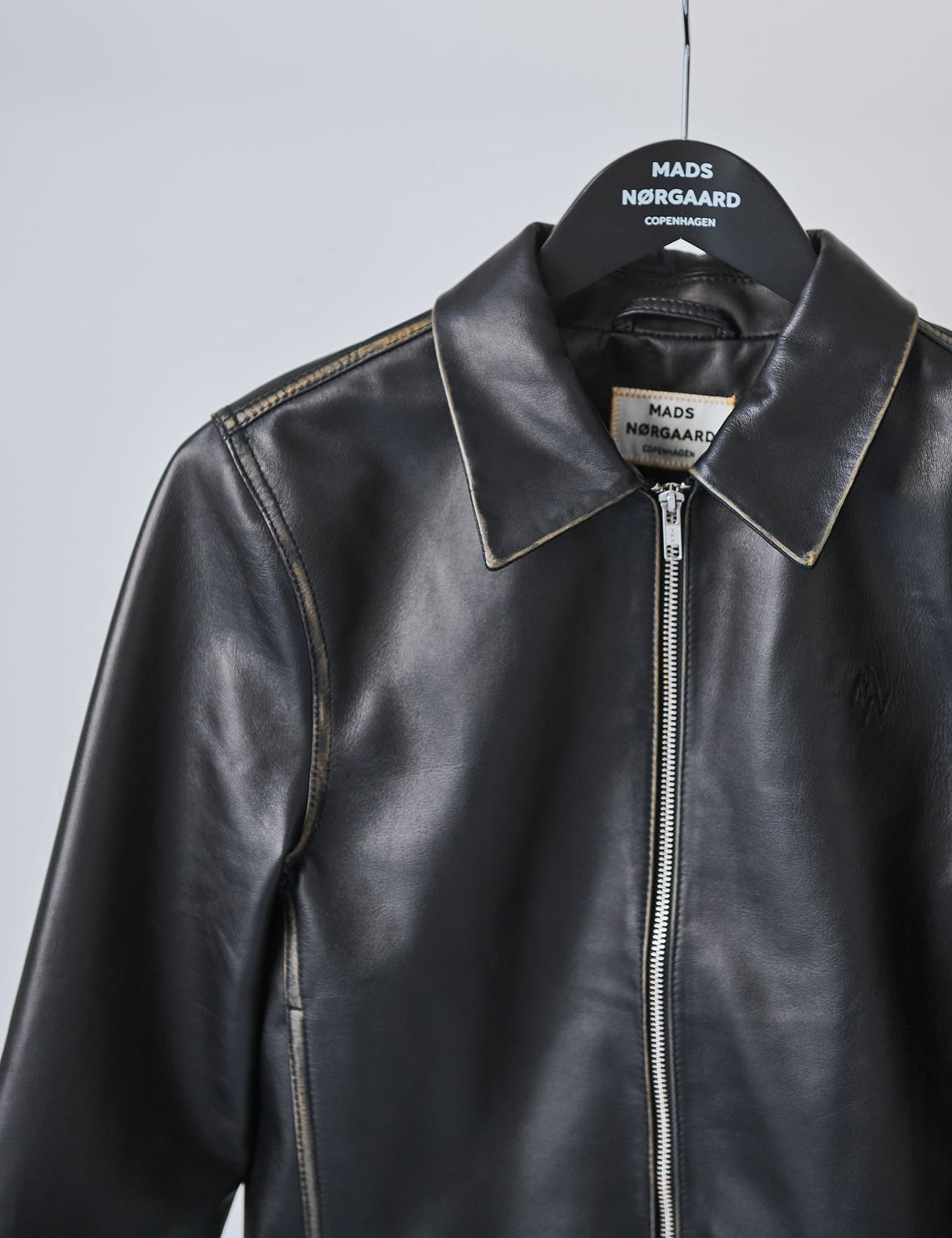 Smooth Leather Rachel Jacket, Black