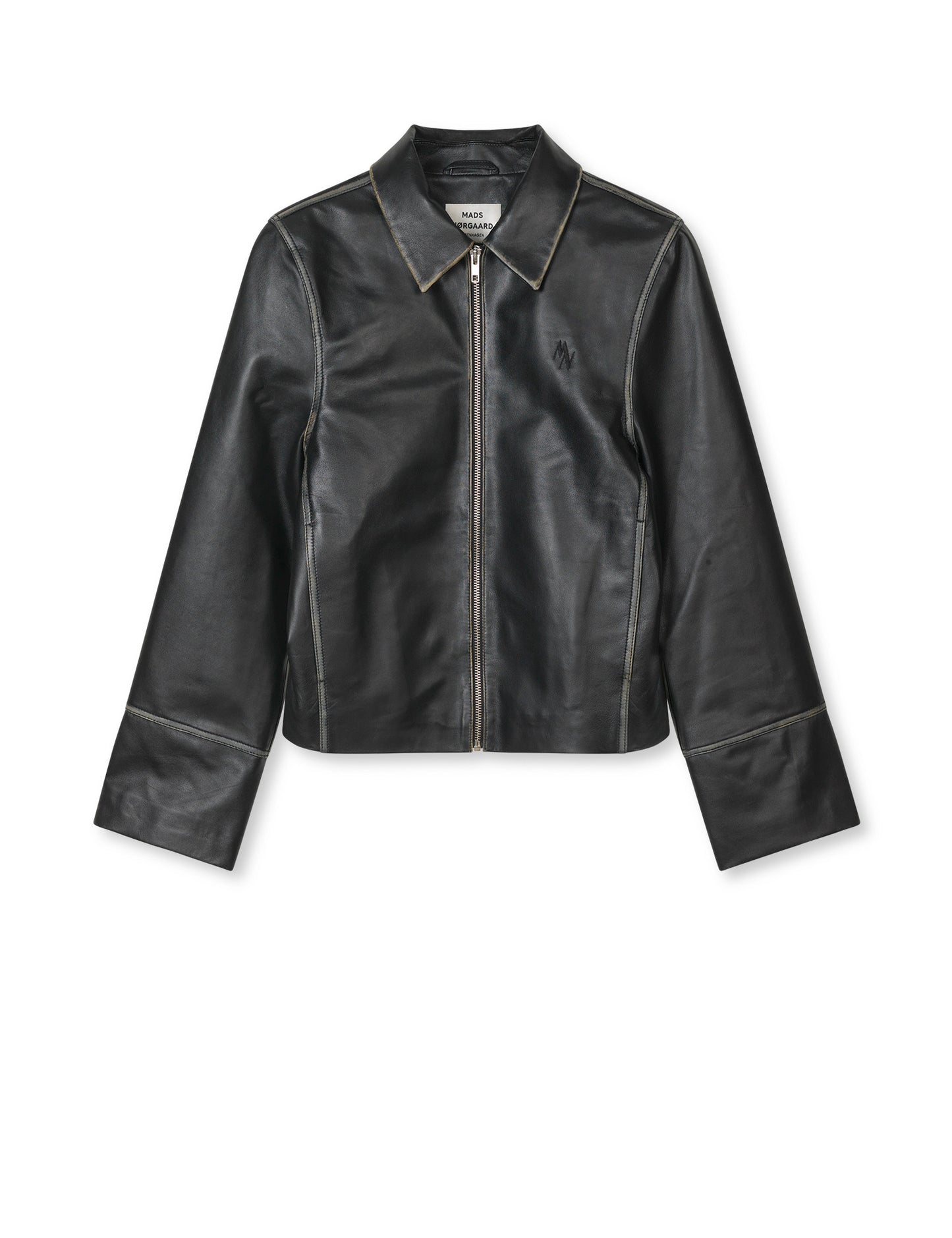 Smooth Leather Rachel Jacket, Black