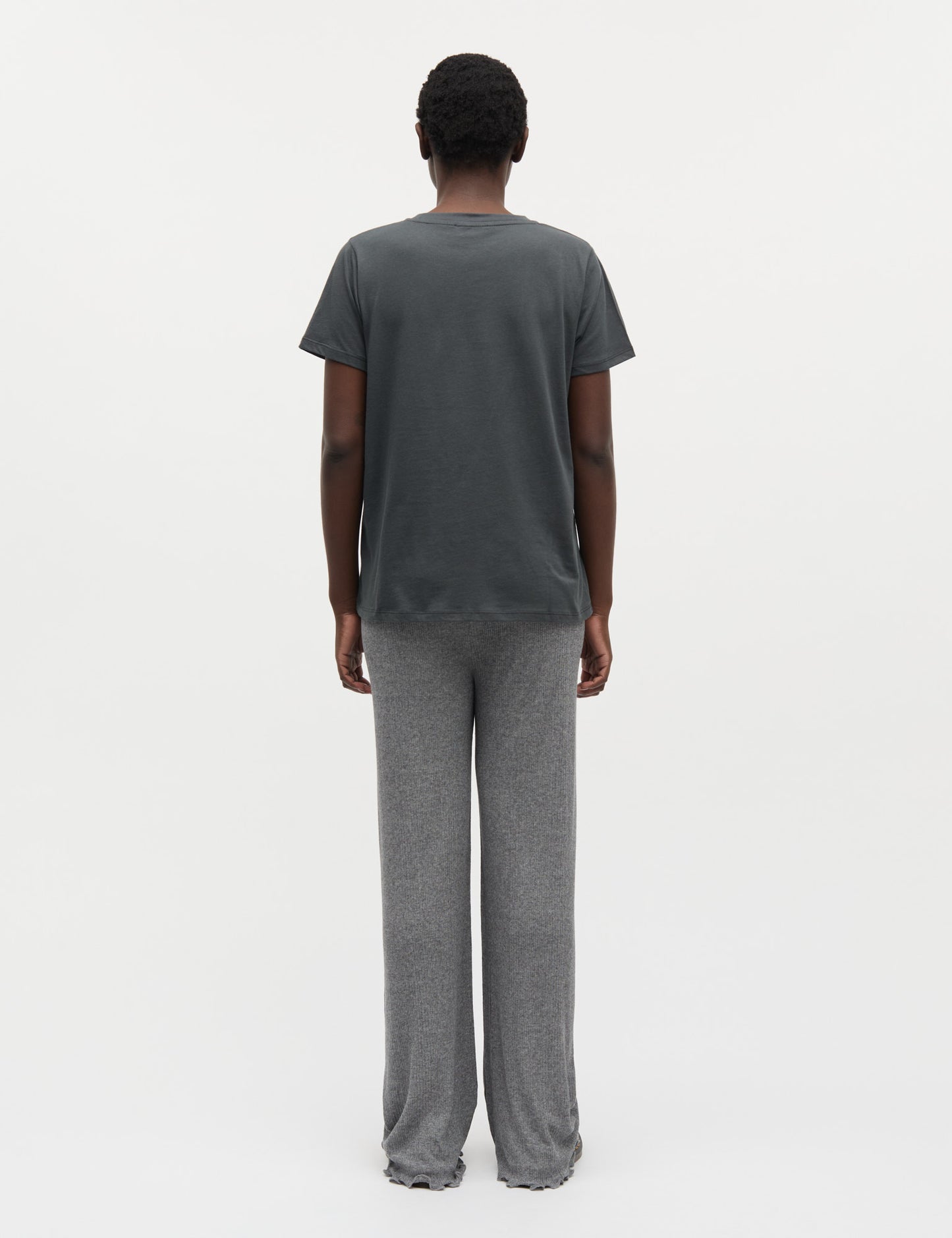 Single Cotton Trenda P Tee, Asphalt