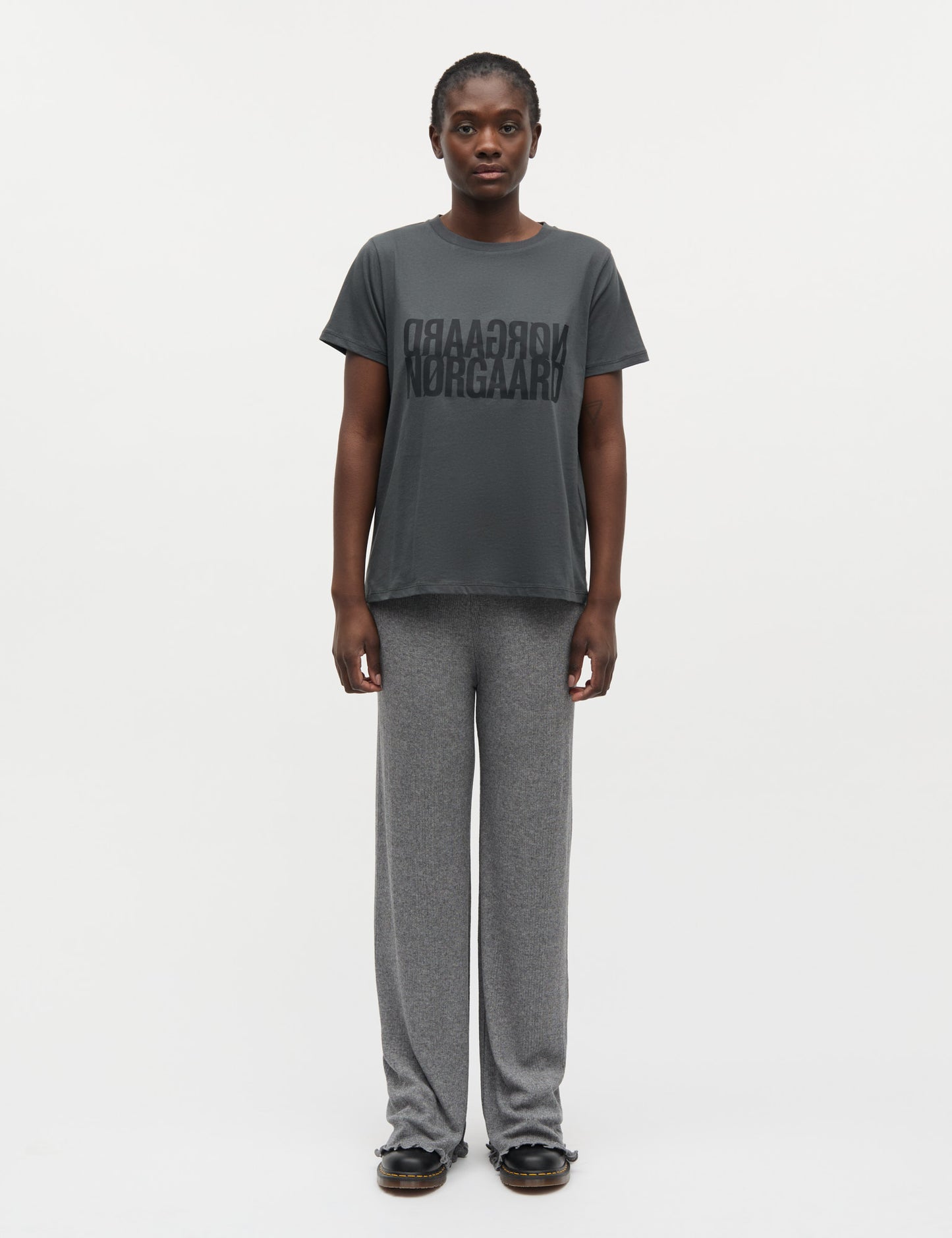 Single Cotton Trenda P Tee, Asphalt