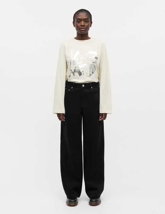 Dyed Denim Christel Jeans, Black