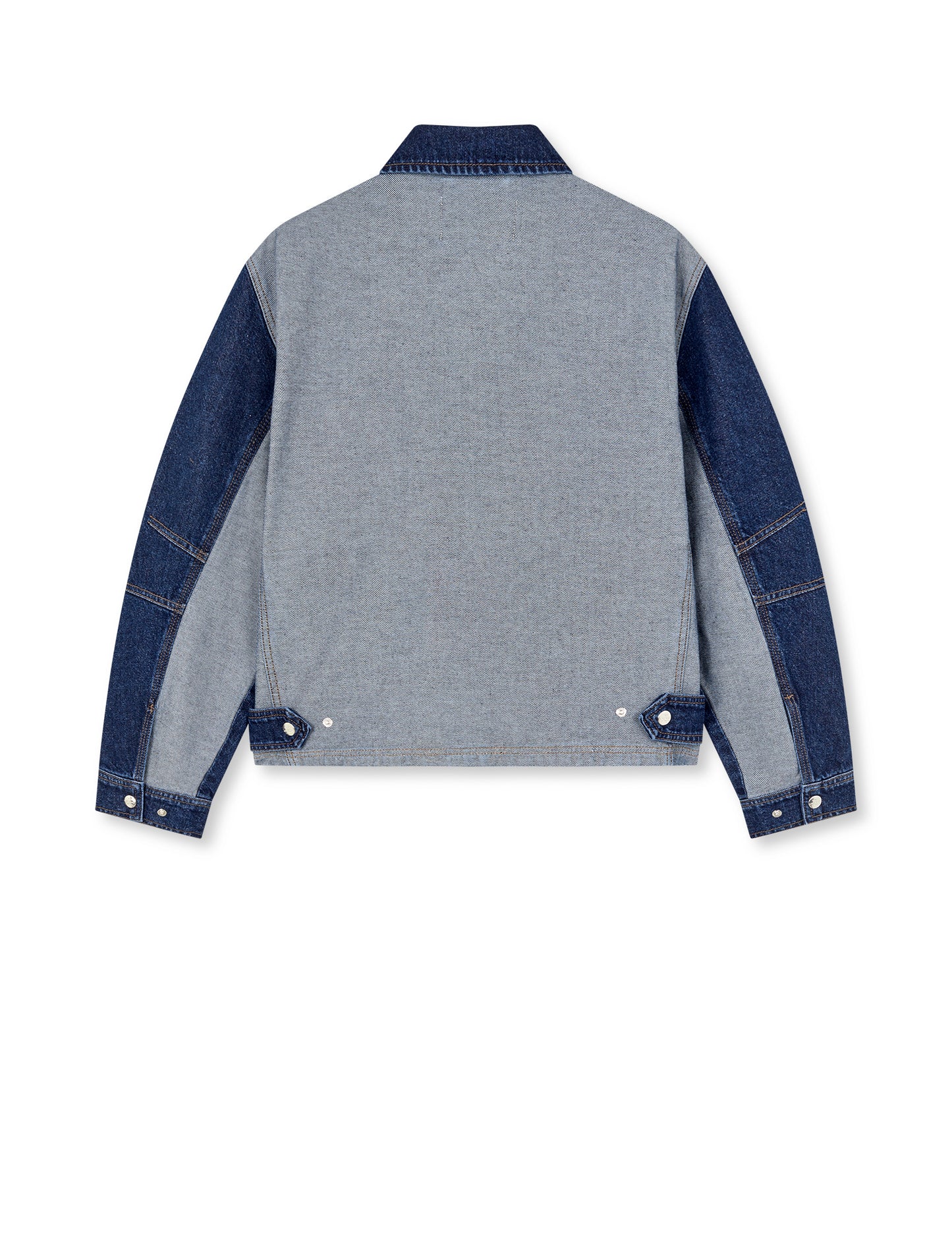 Luke Denim Solar Jacket Block, Mid Blue Denim