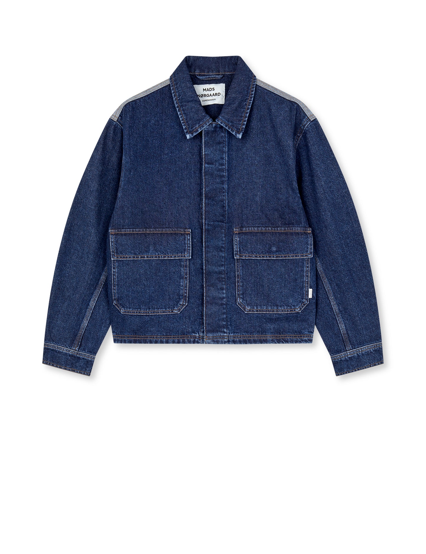 Luke Denim Solar Jacket Block, Mid Blue Denim