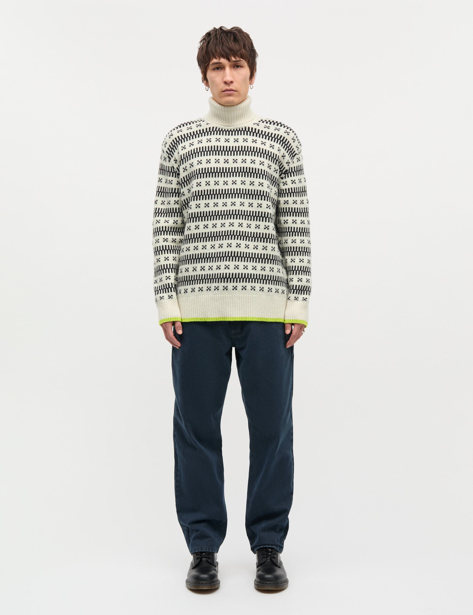 Lambswool Gustav Iceland Turtle Knit, Seedpearl – MADS NØRGAARD