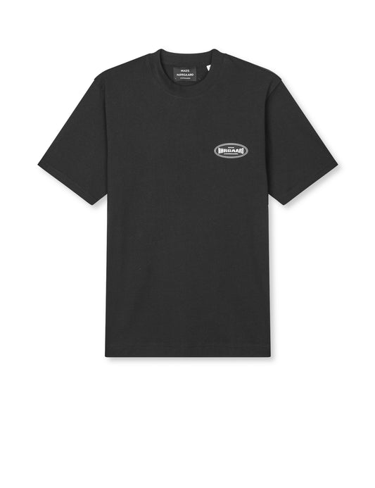 Cotton Jersey Big Logo Frode Tee, Black