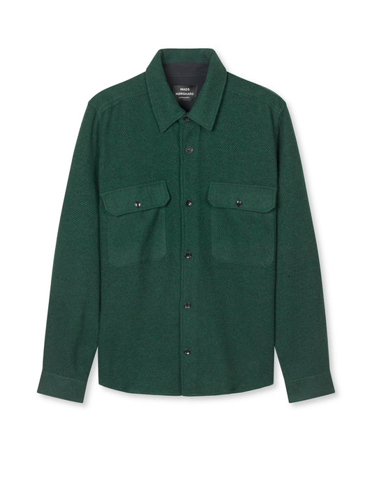 Soft Wool Noah Shirt, Verdant Green