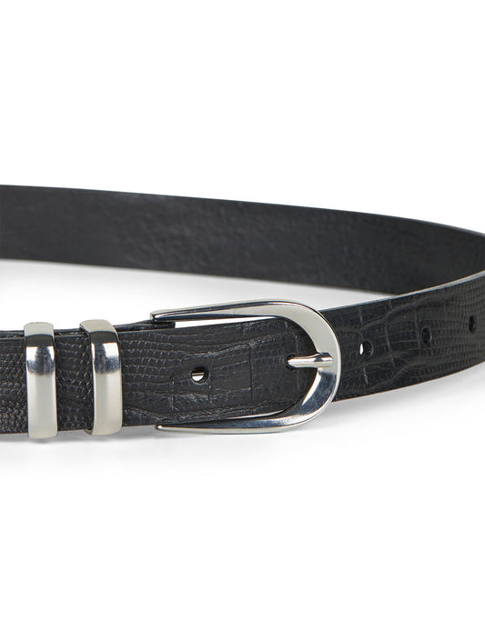 Croc Berry Belt, Black