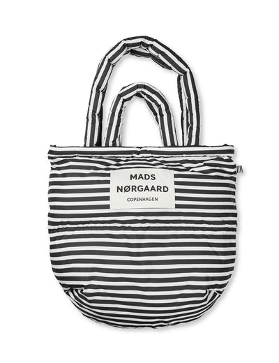 Light Ripstop Pillow Bag AOP, Black/White