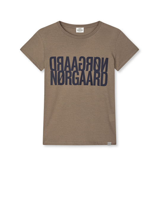 Single Cotton Tuvina Tee, Walnut