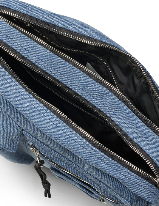Denimi Cappa Bag, Washed Blue